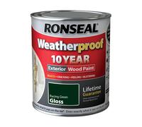 Ronseal 10 Year Weatherproof Paint Gloss Racing Green 750ml