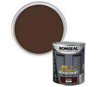 Ronseal 10 Year Weatherproof 2-in-1 Wood Paint Chestnut Gloss 750ml