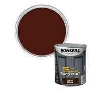 Ronseal 10 Year Weatherproof Wood Paint Dark Oak Gloss 750ml RSL38774