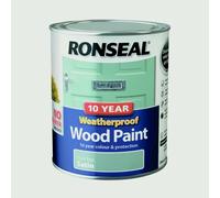 Ronseal 10 Year Weatherproof Wood Paint - Satin 750ml, Duck Egg
