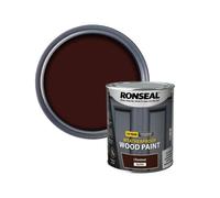 Ronseal 10 Year Weatherproof Wood Paint Dark Oak Gloss 750ml RSL38774