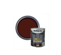 Ronseal 10 Year Weatherproof Wood Paint Dark Oak Gloss 750Ml One Colour