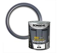 Ronseal 10 Year Weatherproof Wood Paint - Satin 750ml, White