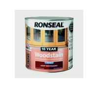 Ronseal 38675 10 Year Woodstain Deep Mahogany 750Ml