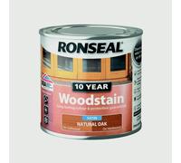 Ronseal 10 Year Woodstain Satin 750ml Natural Oak | Free UK Delivery