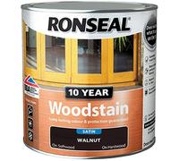 Ronseal 10 Year Woodstain Satin Rainproof in 1hr 250ml 750ml All Colours