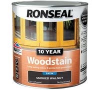 Ronseal 10 Year Woodstain Satin Rainproof in 1hr 250ml 750ml All Colours