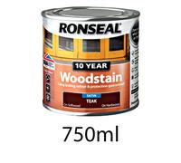 Ronseal 10 Year Woodstain Teak 750ml