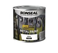 Ronseal 39184 Direct to Metal Paint White Matt 250ml