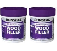 Ronseal 34736 Multi-Purpose Wood Filler - Light 250g (Pack of 2)