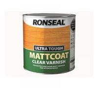 Ronseal Varnish UTVM25L Ultra Tough Internal Clear Mattcoat 2.5 Litre