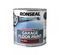 Ronseal 35762 Diamond Hard Garage Floor Paint Tile Red 2.5 Litre