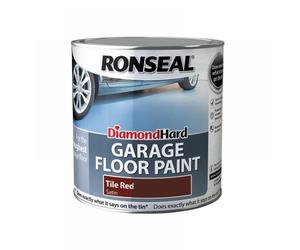 Ronseal 35762 Diamond Hard Garage Floor Paint Tile Red 2.5 Litre