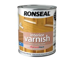Ronseal 36823 Interior Varnish Quick Dry Satin French Oak 250Ml