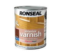 Ronseal 36838 Interior Varnish Quick Dry Satin Dark Oak 750Ml
