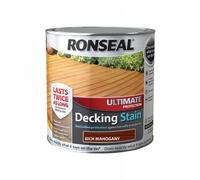 Ronseal 36909 Ultimate Protection Decking Stain Rich Mahogany 2.5 Litre