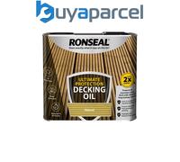 Ronseal Ultimate Protection Decking Oil | Waterproof Sun Rain Protector 2.5/5L