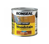 Ronseal 36945 Quick Drying Woodstain Satin Natural Oak 250Ml