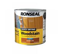 Ronseal 36947 Quick Drying Woodstain Satin Natural Oak 2.5 Litre