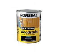 Ronseal 36952 Quick Drying Woodstain Satin Ebony 750Ml