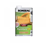 Ronseal 37355 Ultimate Protection Hardwood Garden Furniture Oil Natural Clear 500Ml