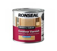 Ronseal 37364 Crystal Clear Outdoor Varnish Satin 250Ml
