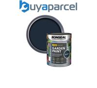 Ronseal 37406 Garden Paint Black Bird 750ml Exterior Outdoor Wood Shed Metal Bri