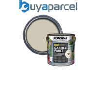 Ronseal 37426 Garden Paint White Ash 2.5L Exterior Outdoor Wood Shed Metal Brick