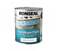 Ronseal 37482 Chalky Furniture Paint Vintage White 750Ml