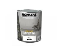 Ronseal 37683 One Coat Tile Paint White Satin 750Ml