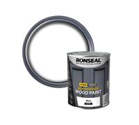 Ronseal Wood Paint 10 Year Weatherproof 2-in-1 Gloss White 750ml