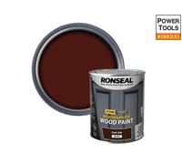 Ronseal 10 Year Weatherproof Wood Paint Dark Oak Gloss 750ml RSL38774
