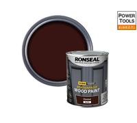 Ronseal 10 Year Weatherproof Wood Paint - Gloss 750ml, Chestnut