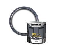 Ronseal 10 Year Weatherproof 2-in-1 Gloss Wood Paint White 2.5L