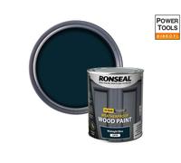 Ronseal 10 Year Weatherproof Wood Paint Midnight Blue Satin 750ml RSL38788