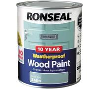 Ronseal 38792 10 Year Weatherproof Paint, Duck Egg Blue, 750ml