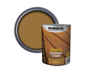 Ronseal 39084 Quick Drying Decking Stain Country Oak 5 Litre