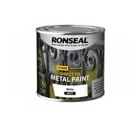 Ronseal 39184 Direct to Metal Paint White Matt 250ml