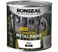 Ronseal Direct to Metal Paint White Matt 250ml