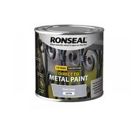 Ronseal 39188 Direct To Metal Paint Steel Grey Satin 250Ml