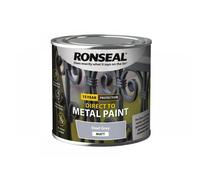 Ronseal Direct to Metal Paint Steel Grey Matt 250ml