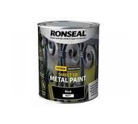 Ronseal Direct to Metal Paint Black Matt 750ml