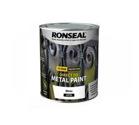 Ronseal 39199 Direct To Metal Paint White Satin 750Ml
