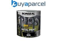 Ronseal 39212 Direct to Metal Paint Black Gloss 2.5 litre RSLDTMBG25L