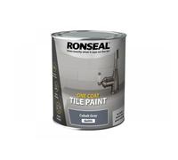 Ronseal 39376 One Coat Tile Paint Cobalt Grey Gloss 750Ml