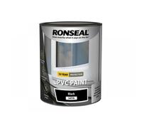 Ronseal 39393 Upvc Paint Black Satin 750Ml