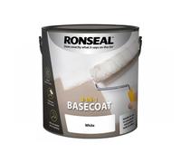 Ronseal 39399 3-In-1 Basecoat White 2.5 Litre