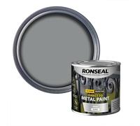 Ronseal 39403 Direct To Metal Paint Silver Gloss 250Ml