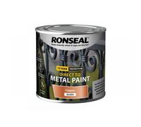 Ronseal 39405 Direct To Metal Paint Copper Gloss 250Ml