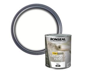 Ronseal 6 Year Anti Mould Paint 750ml White Matt Kitchen Bathroom Moisture Paint